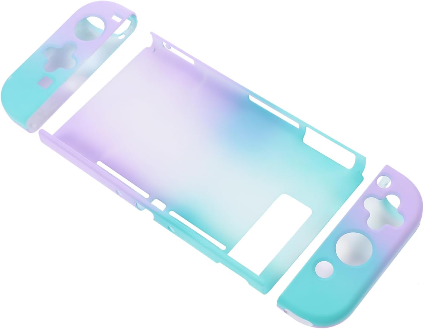 LEDMOMO ゲーム機用 グラデーション透明保護ケース 体式カバー グラデーシ