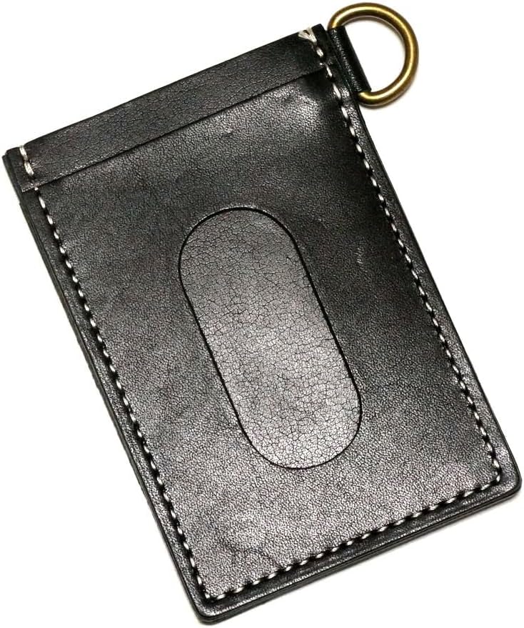 TOCHIGI LEATHER Pass Case, Commuter Pass Case, Tochigi Leather, Natural Leather Specifications, Slime Leather, Made in Japan, Black