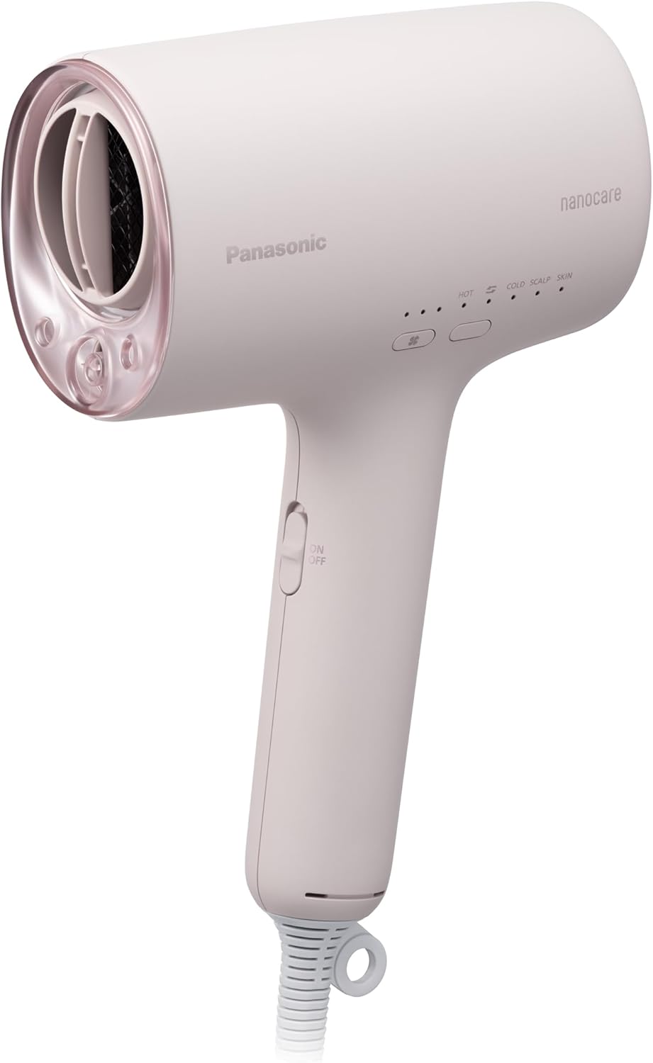 Panasonic NanoCare EH-NA0K-P Hair Dryer, High Penetration Nanoe & Minerals, Compact, Night Cap Nozzle, Cherry Pink