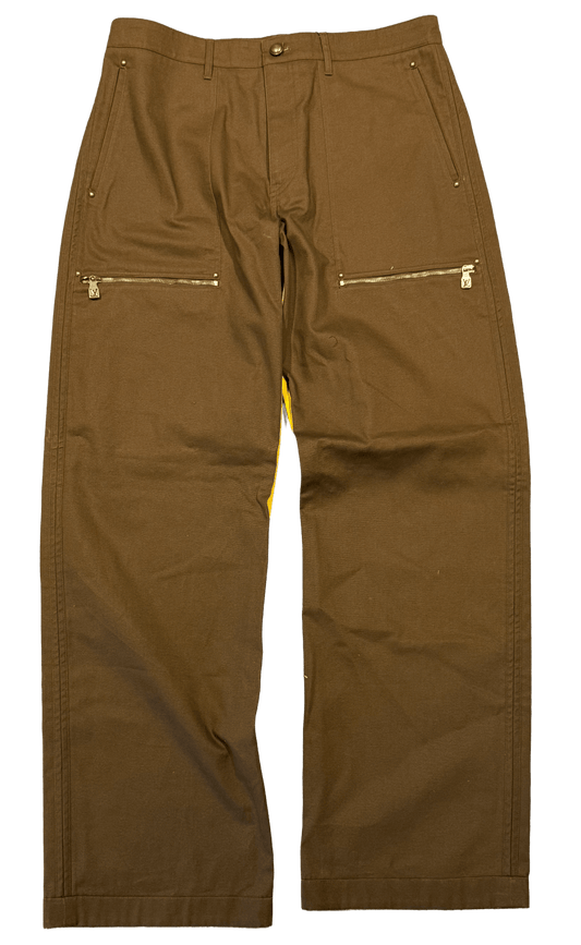 LOUIS VUITTON 'BROWN' CHINO WORKWEAR PANTS