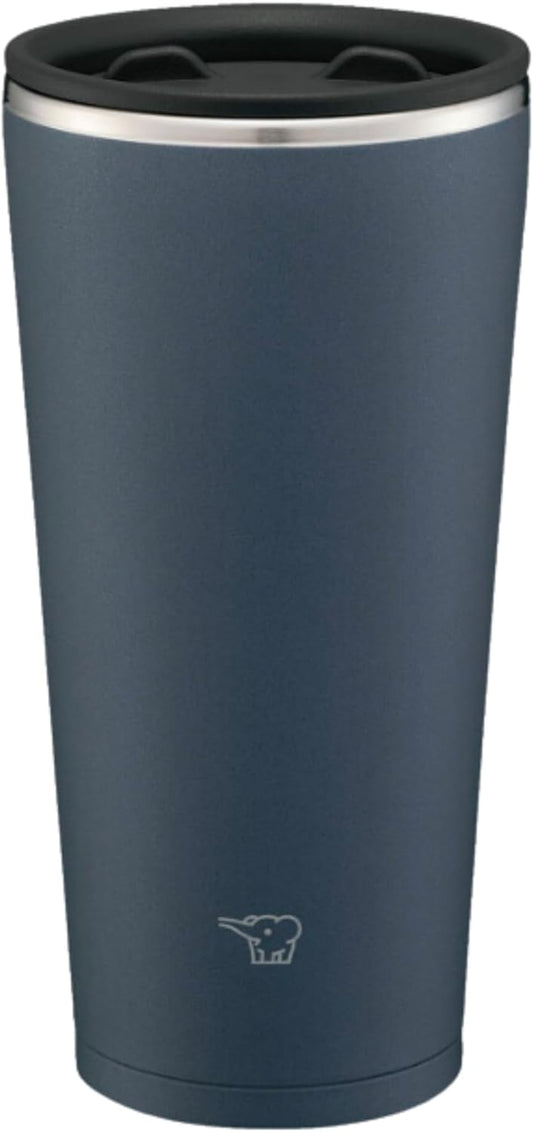 Zojirushi Mahobin SX-FA45-BM Tumbler, 15.2 fl oz (450 ml), w/Lid, Rotating Open Lid, Hot & Cold Insulation, Slate Black