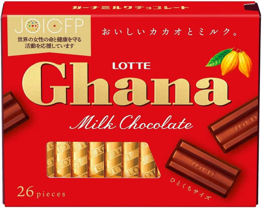 Lotte Ghana Milk Excellent 4.9 oz (119 g) (26 Sheets)