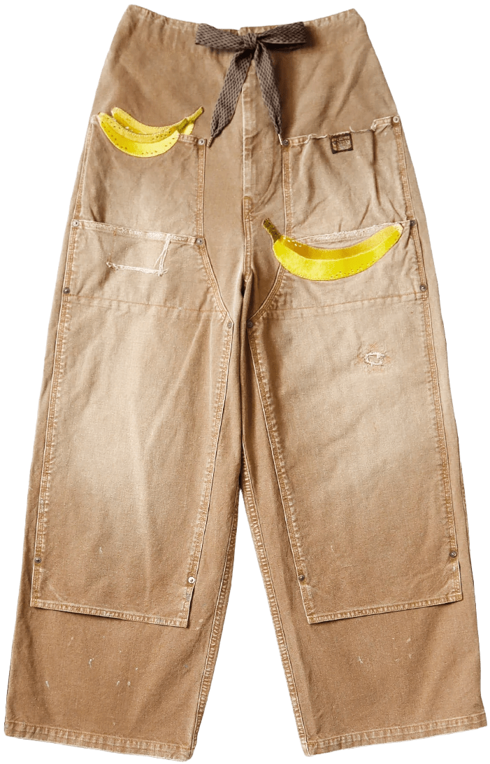 KAPITAL CANVAS 'BANANA PATCH' CARPENTER PANTS