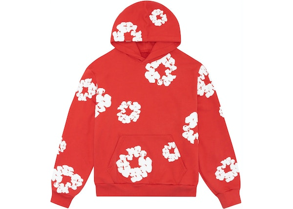 DENIM TEARS COTTON WREATH SWEATSHIRT RED