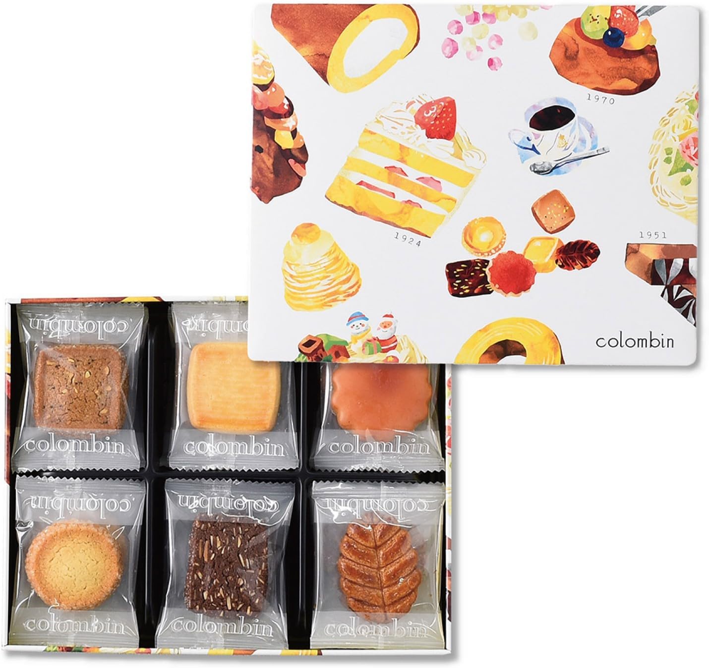 Columban Anniversary Leaf Rusec Gift Treat Assortment Individually Wrapped Design Tin Luxury Reward Cookies, 19 Count