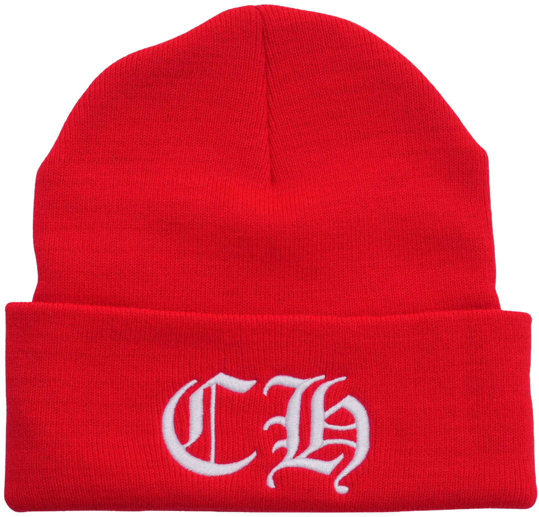 CHROME HEARTS 'RED' CH BEANIE