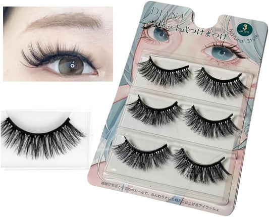 DIANA False Eyelashes, Magnetic Eyelashes *Magnetic eyeliner sold separately. Reusable. (VB volume type) Hula dance, Flamenco, Belly dance, Ballet, etc