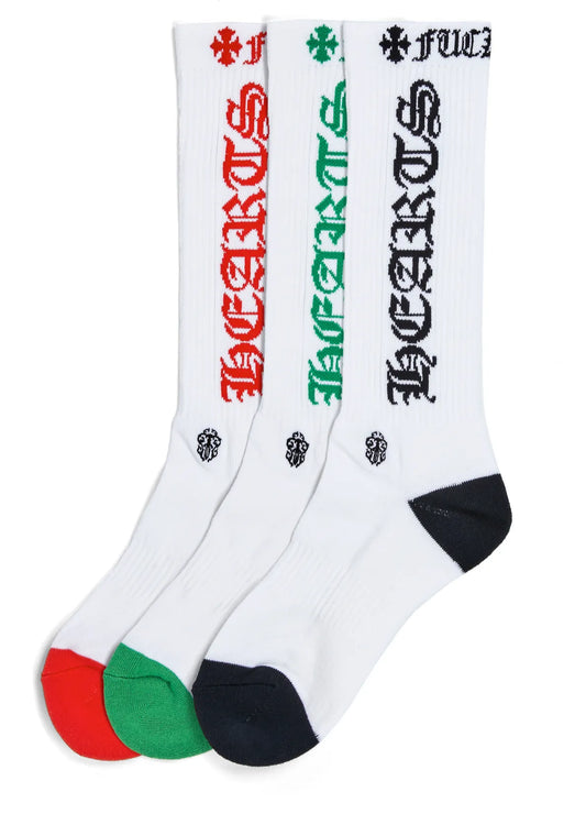 CHROME HEARTS 'HAIRY DAGGER' SPIRIT SOCKS