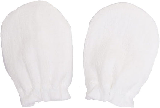 PUPO Baby Mittens, Rail Mesh, 1 Pair White/Pink/Green/Ivory, 100% Cotton, Made in Japan