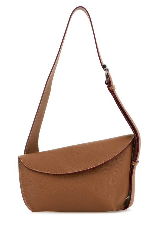 Alexander Mcqueen アレクサンダーマックイーンキャラメルラージスリングTバークロスボディバッグ - Image 1