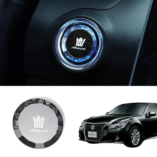 LUMIMAN Toyota Crown Athlete 210 220 Series Car Push Start Switch Crystal Engine Start Cover Start Button Cover Interior Parts Dress Up Crystal Style Exclusive Design TMIMB-3 Genuine Replacement