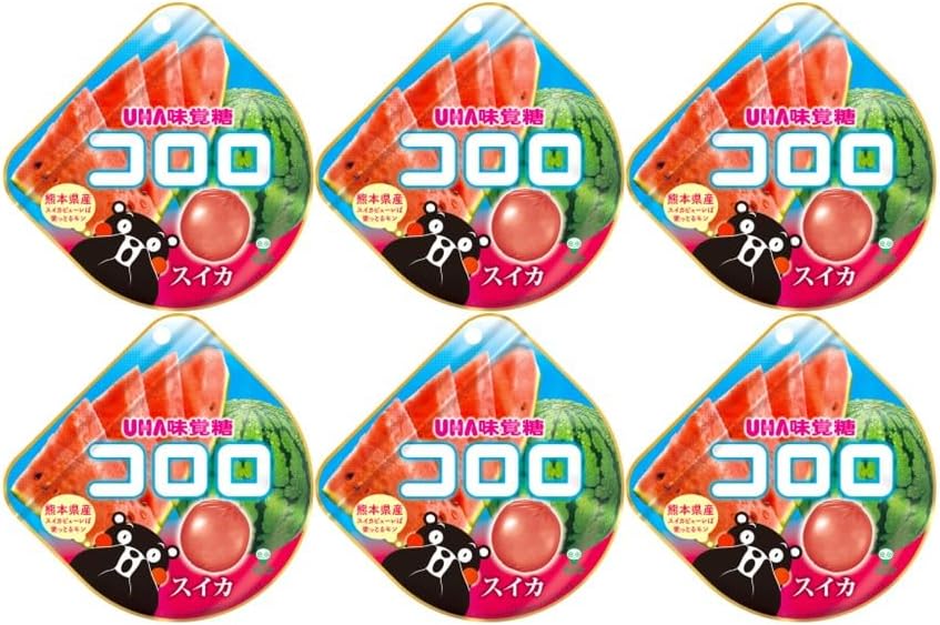 【食べ比べ】 ピュレグミ すいすい塩スイカ味 52g / コロロ スイカ味 40g 仕事中のリフレッシュ 勉強の合間のおやつ ドライブのお供 暑い日の気分転換 夏商品の食べ比べ ※パッケージはランダム (【定番】6袋 コロロ)