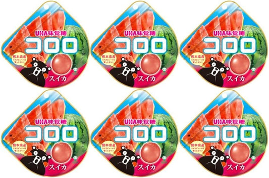 【食べ比べ】 ピュレグミ すいすい塩スイカ味 52g / コロロ スイカ味 40g 仕事中のリフレッシュ 勉強の合間のおやつ ドライブのお供 暑い日の気分転換 夏商品の食べ比べ ※パッケージはランダム (【定番】6袋 コロロ)