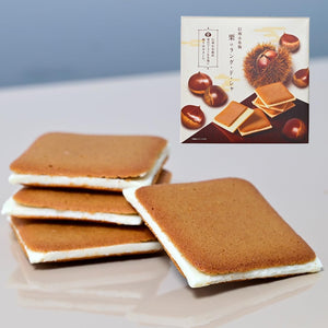 Shinshu Kobushi Chestnut Langdosha Pack of 12 (Summer Cool Delivery) (1 Box, 12 Sheets)