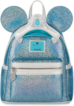 Loungefly Disney Parks DCL Cruise Line 25 aniversario Shimmering Seas Mini Mochila