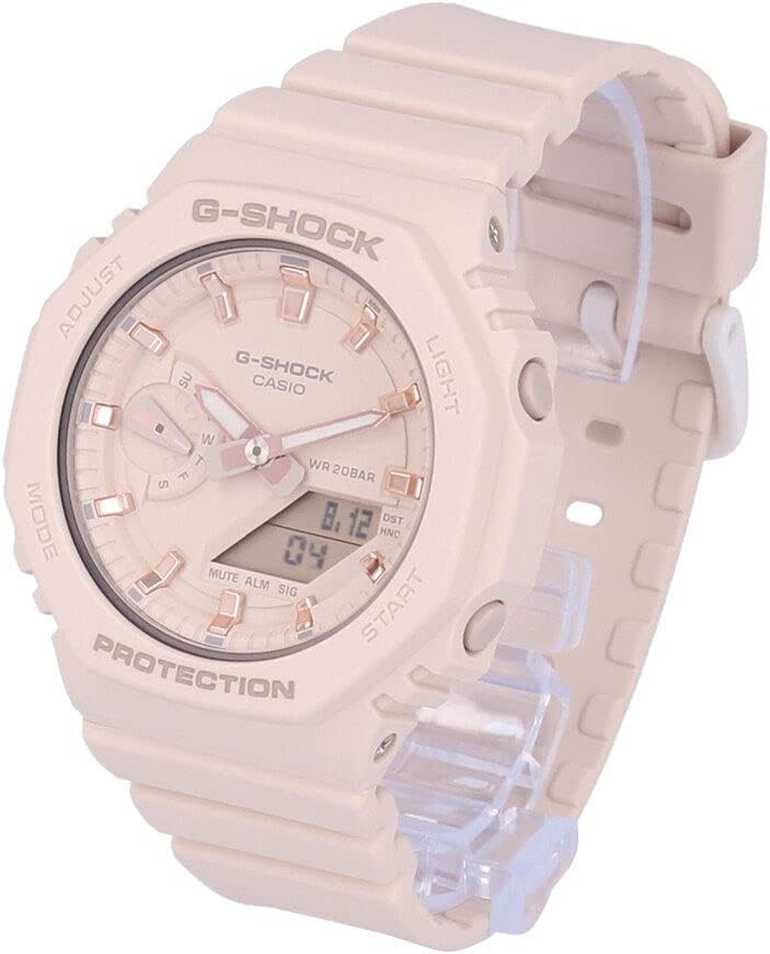 Casio GMA-S2100-4A Women's Wristwatch, Waterproof, Ana-Digi, Pink, Casual