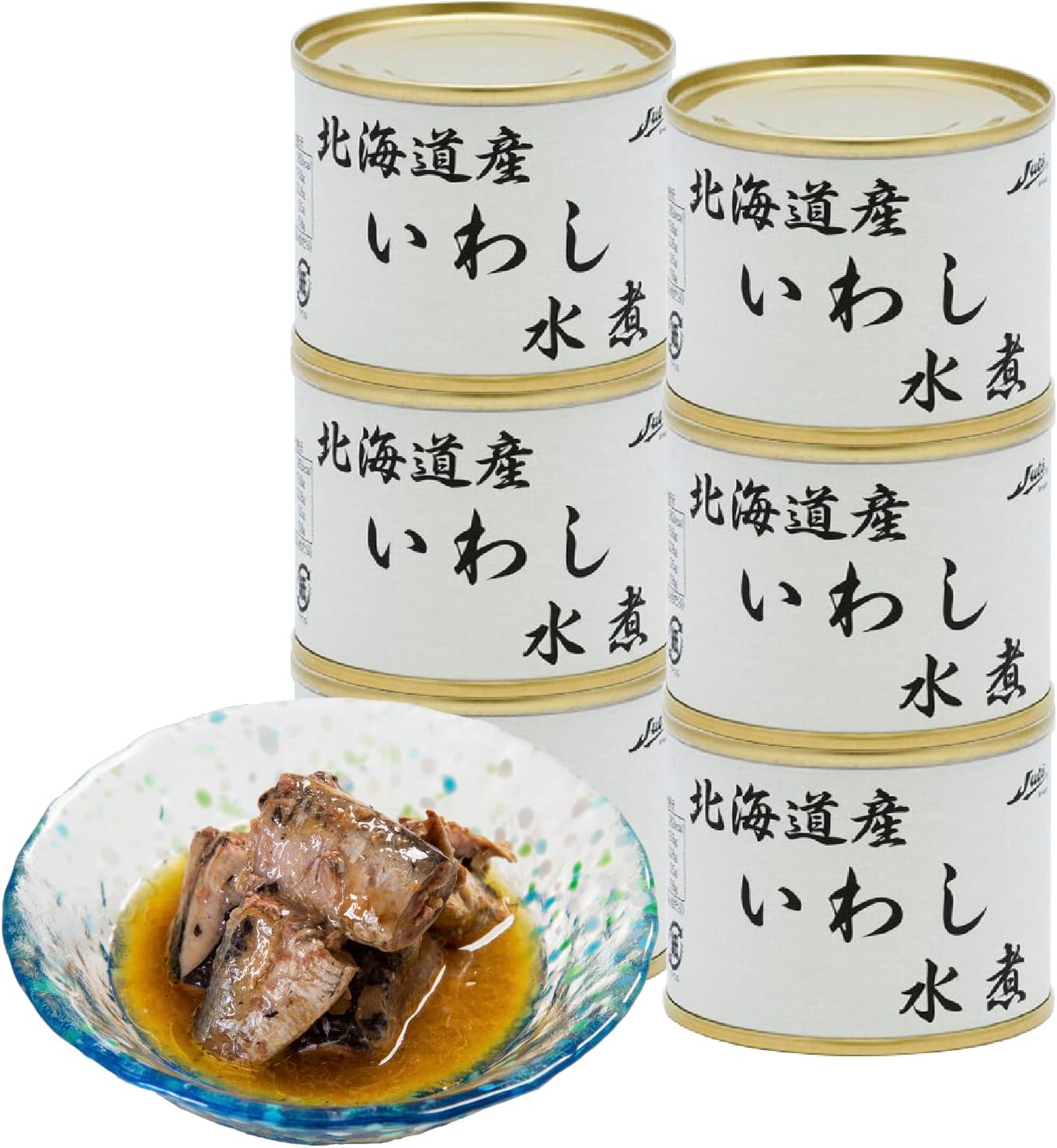 [Made in Hokkaido] Domestically Stuffed Sardines, Boiled Sardines, 7.1 oz (200 g), Set of 6 Cans, Set of 6, Tumbs, Rice, Health, Delicious, Disaster Preparedness, Emergency Food, Preserved Food,