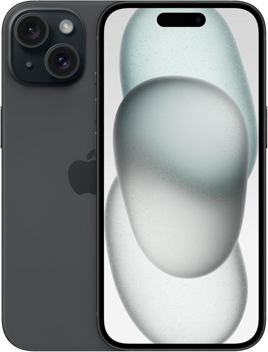 【Refurbished】 Apple iPhone 15, 128 GB, Black, SIM-Free, 5G Compatible (Refurbished)