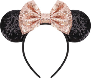DRESHOW Mouse Ears Bow Sequins Party Decoration Cosplay Costume for Girls and Women