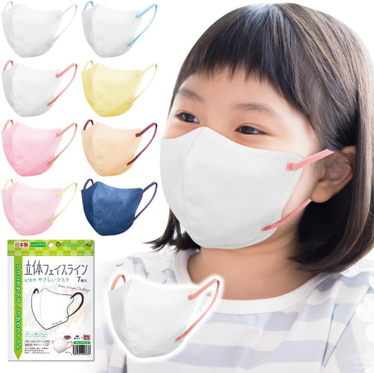 [Biho Mask, Made in Japan, Made in Japan; Uses Japan-made high performance filters! Junior size, perfect for toddlers and lower grades of elementary school; Fits securely to the face line (small face