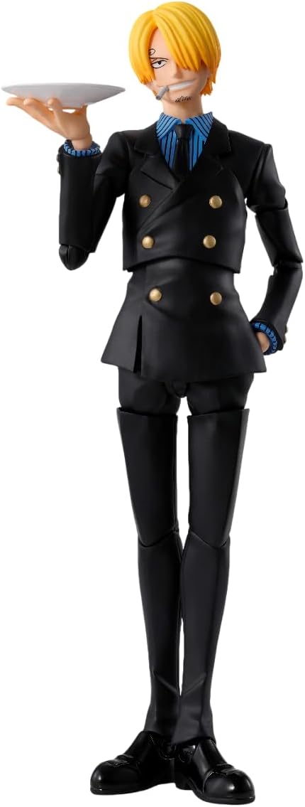 Tamashi Nations S.H. Figuarts One Piece Sanji Dawn of Adventure, Approx. 6.1 inches (155 mm), PVC & ABS Pre-painted Action Figure