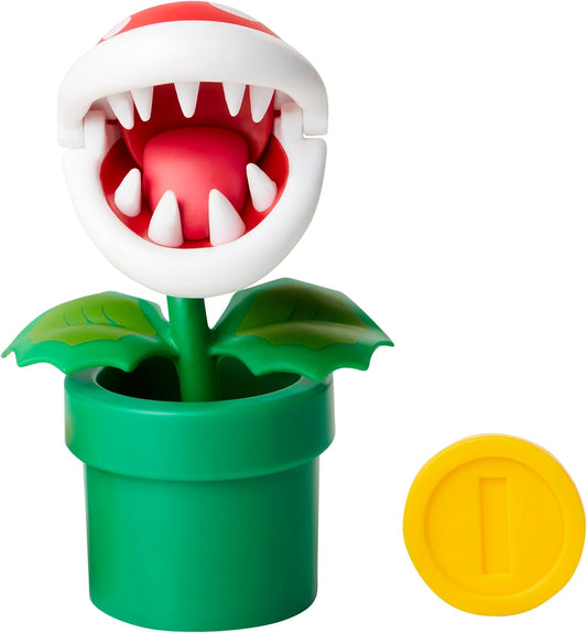 Sanei Boeki FCP-007 Super Mario Figure Collection Plus Pakkun Flower with Coin