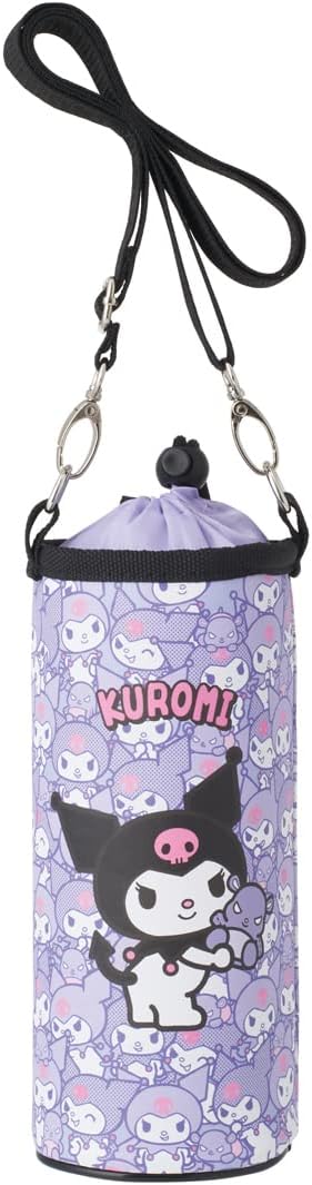 Skater Water Bottle Cover, Water Bottle Case, Bottle Case, Pet Bottle Cover, Kuromi, Sanrio, Multi Size, PVPF7-A