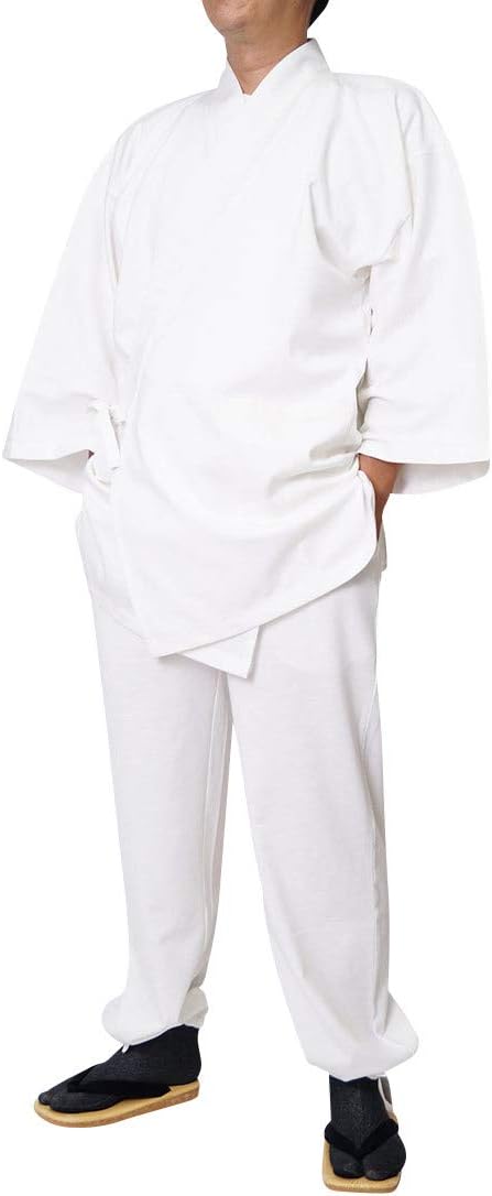 [Samui and Japanese Specialty Store, Craftsmanship Himeka] Men's Slub Knit Weave Samue Clothes, S/M/L/LL/3L/4L/5L