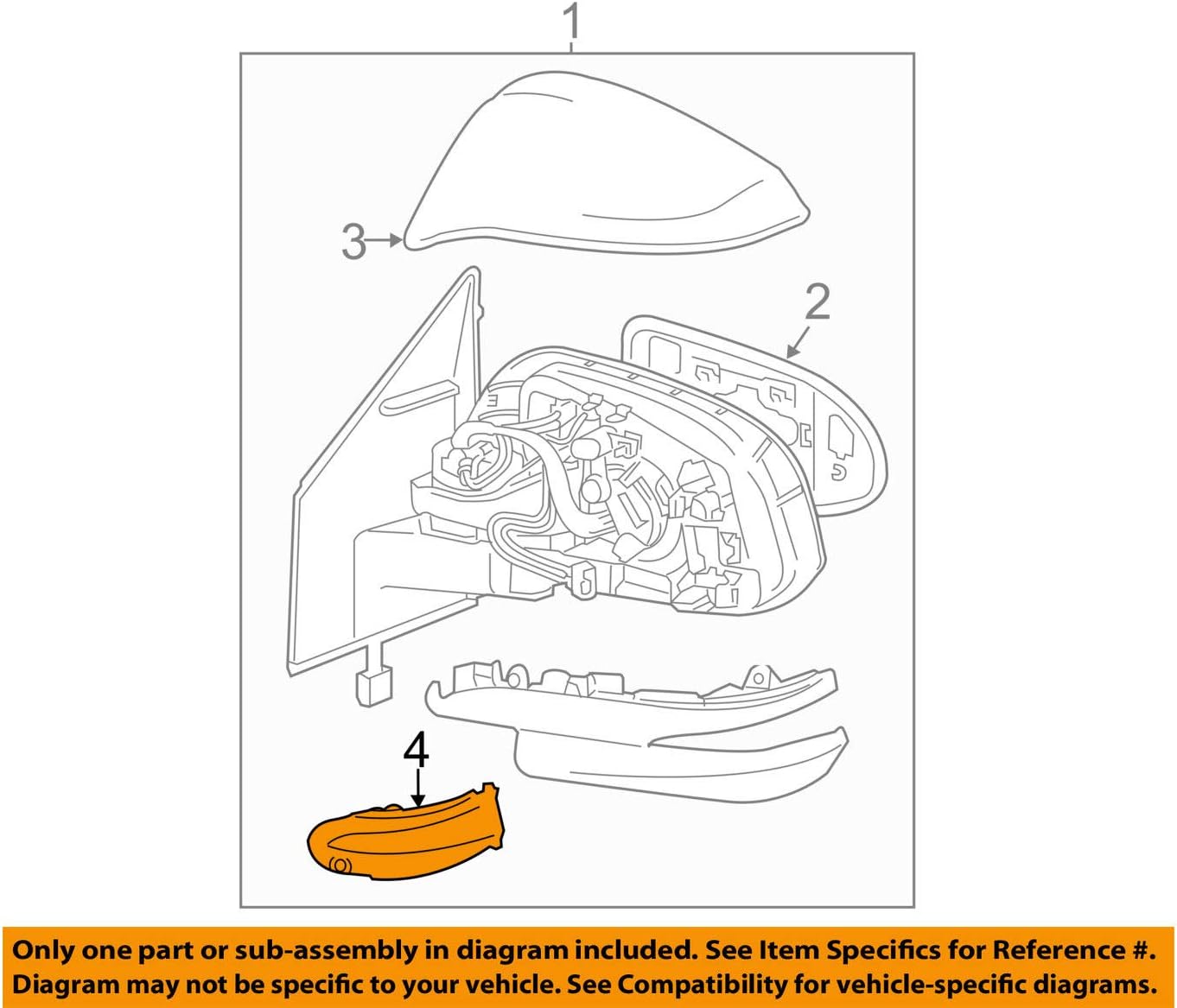 TOYOTA (トヨタ) 純正部品 サイドターンシグナルランプASSY RH ハリアー/HYBRID,ノア/ヴォクシー/ESQUIRE 品番81730-42020