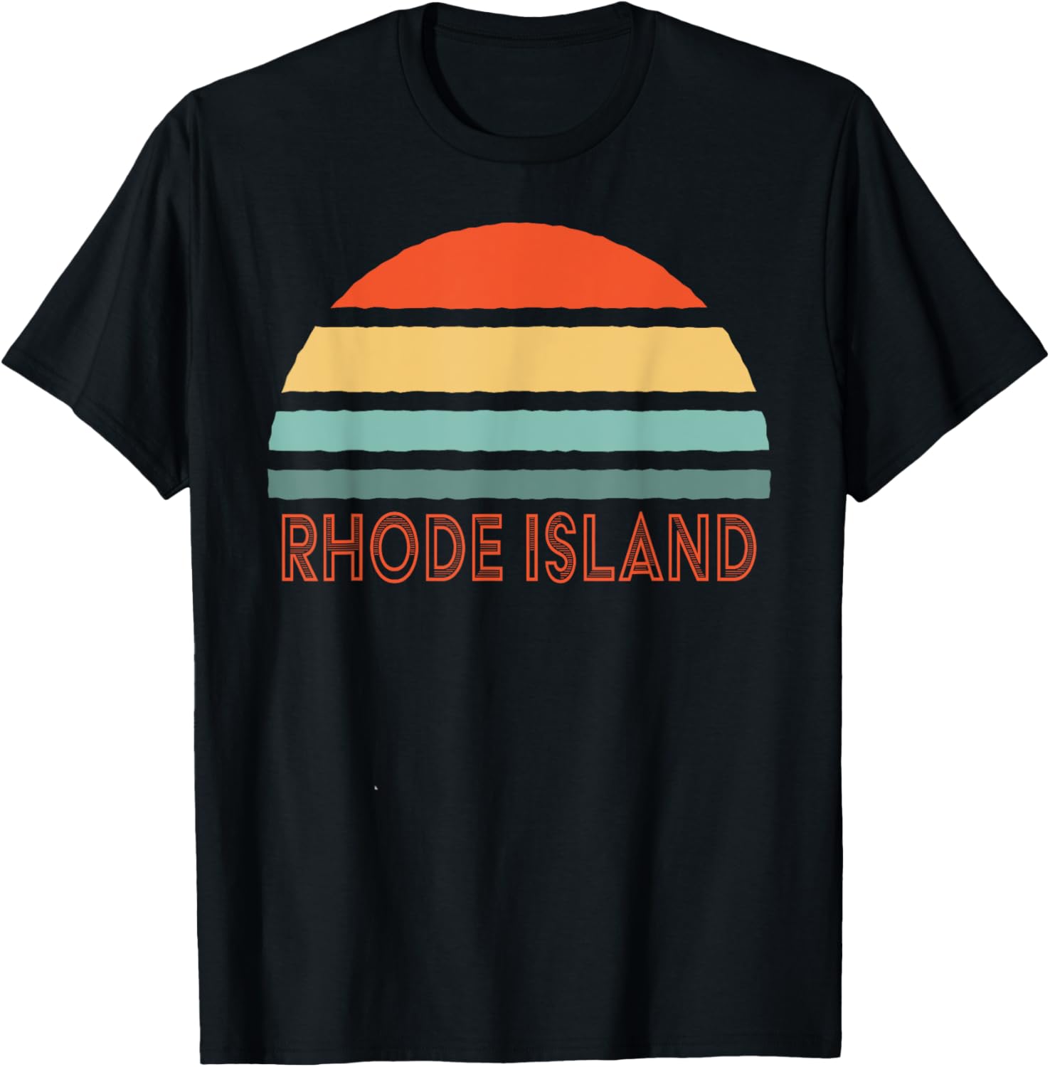 Camiseta retro Rhode Island, Blanco