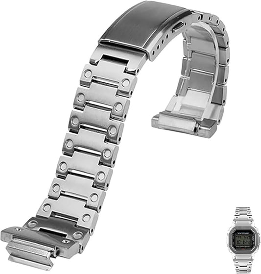 V4.0G Shock Stainless Steel Watch Band GW-M5610DW5600 GW-5000 DW-5030G-5600 Watch Band and Case Solid Steel Bezel