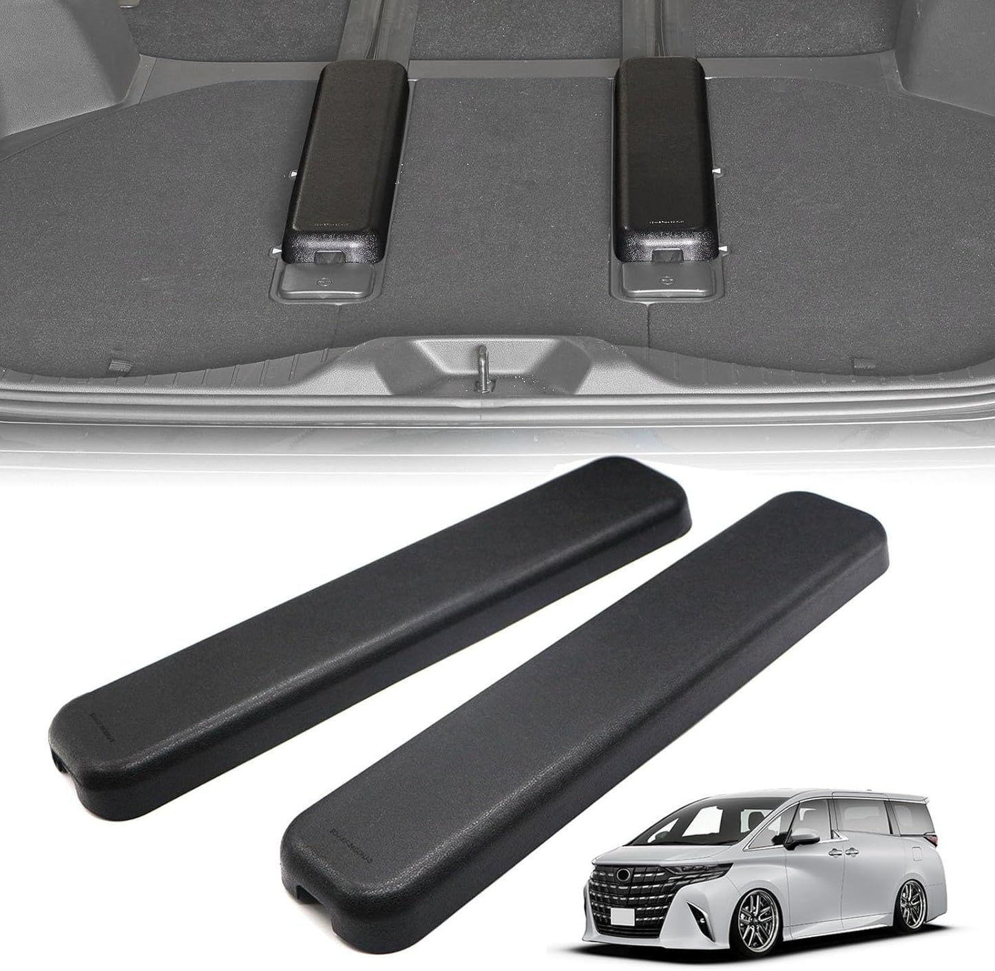 New Alphard 40 Series 40 Series Rail Cover, Scratch Resistant, Stain Prevention, 3rd Row Seat Rail Cover, Custom Parts, Accessories for Alphard, 40 Series, Easy Installation, Accessories for