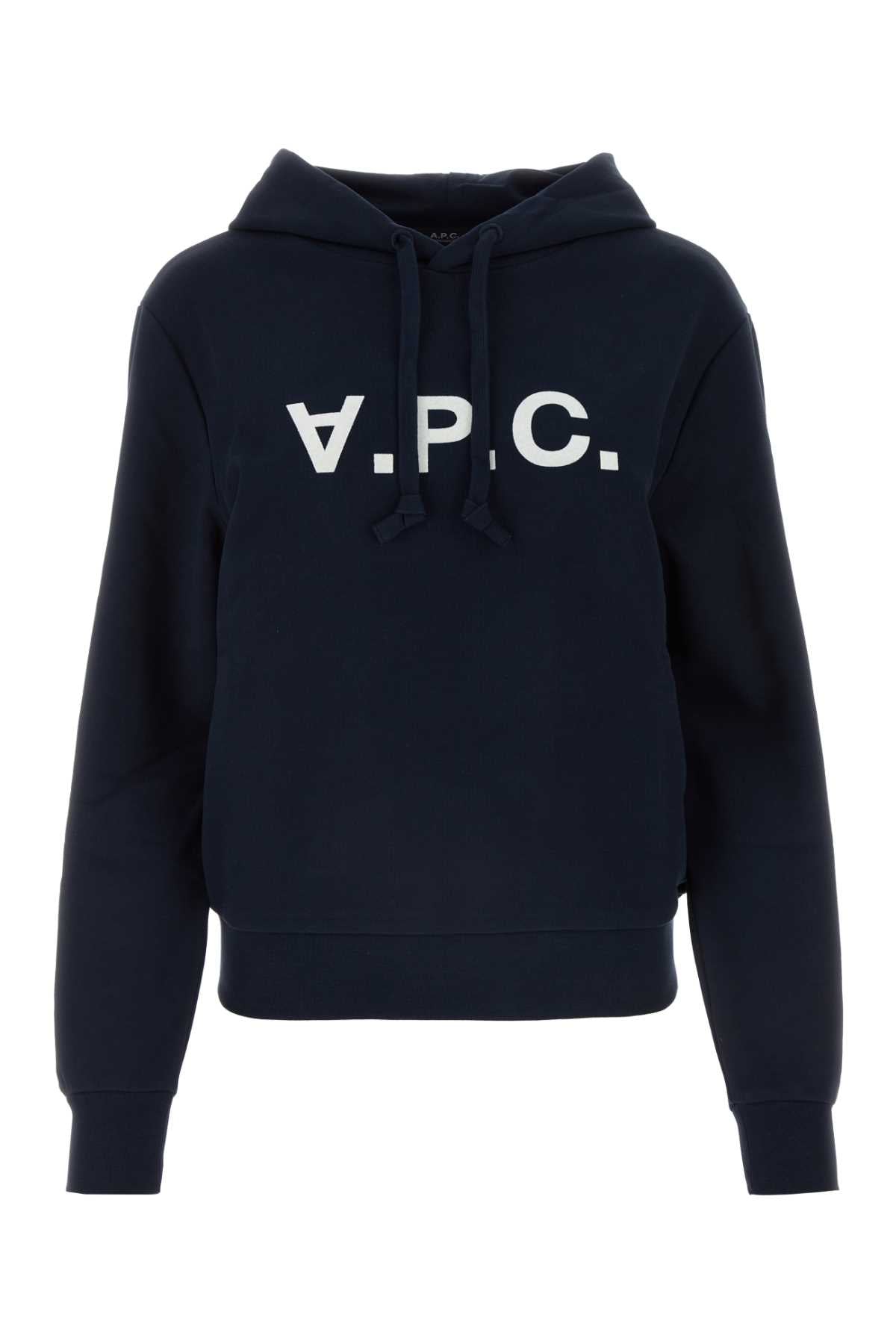 A.p.c. A.P.C.ミッドナイトブルーコットンスウェットシャツ - Image 1