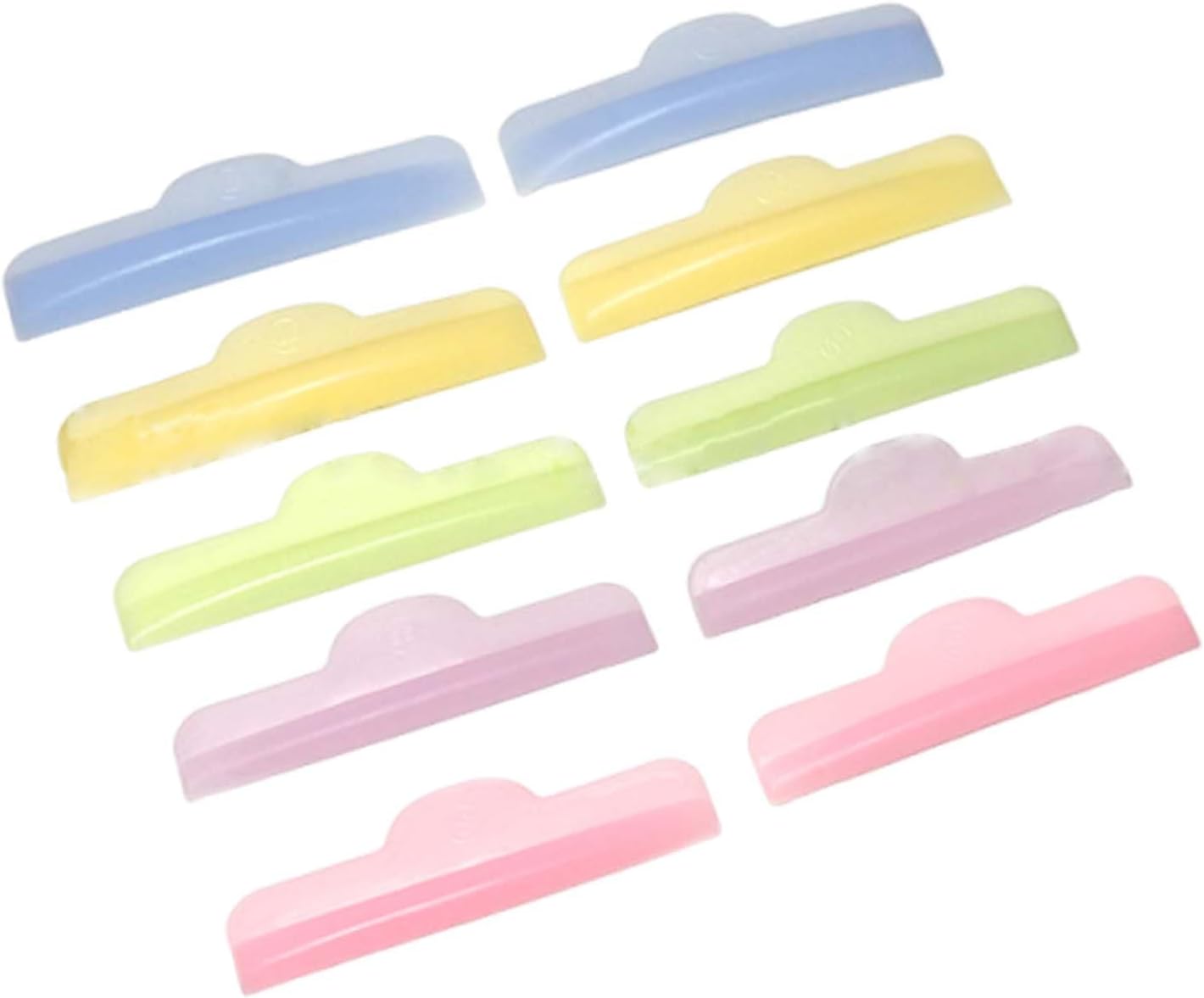 Eyelash Perm,YACHUN 5 Pairs Silicone Reusable Eyelashes No Glue Eyelash Perm Tool Super Soft Home Self Salon Beginners Eyelash Lifting Silicone Pads (5 Colors)