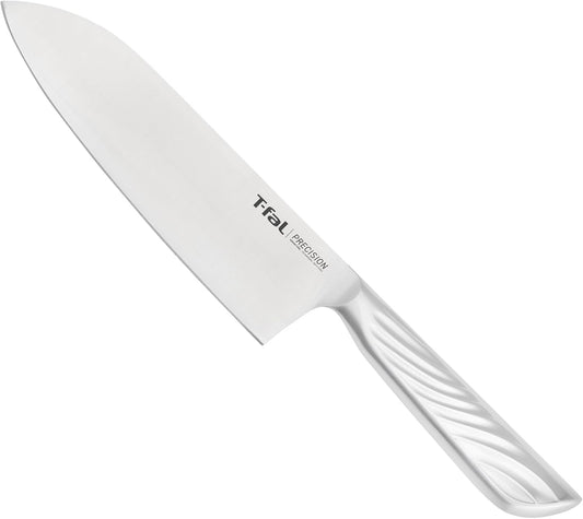 T-fal Santoku Knife 16.5cm All Stainless Dishwasher Safe "Precision Santoku Knife" 10-Year Warranty K27711