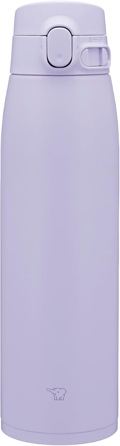 Zojirushi SM-VB95-VM Water Bottle, Large Capacity, 32.4 fl oz (950 ml), Choice of Sizes, Easy to Clean, Seamless Stopper, 3 Pieces, Sports Drinks, Hot or Cold Retention, One Touch, Lilac Purple