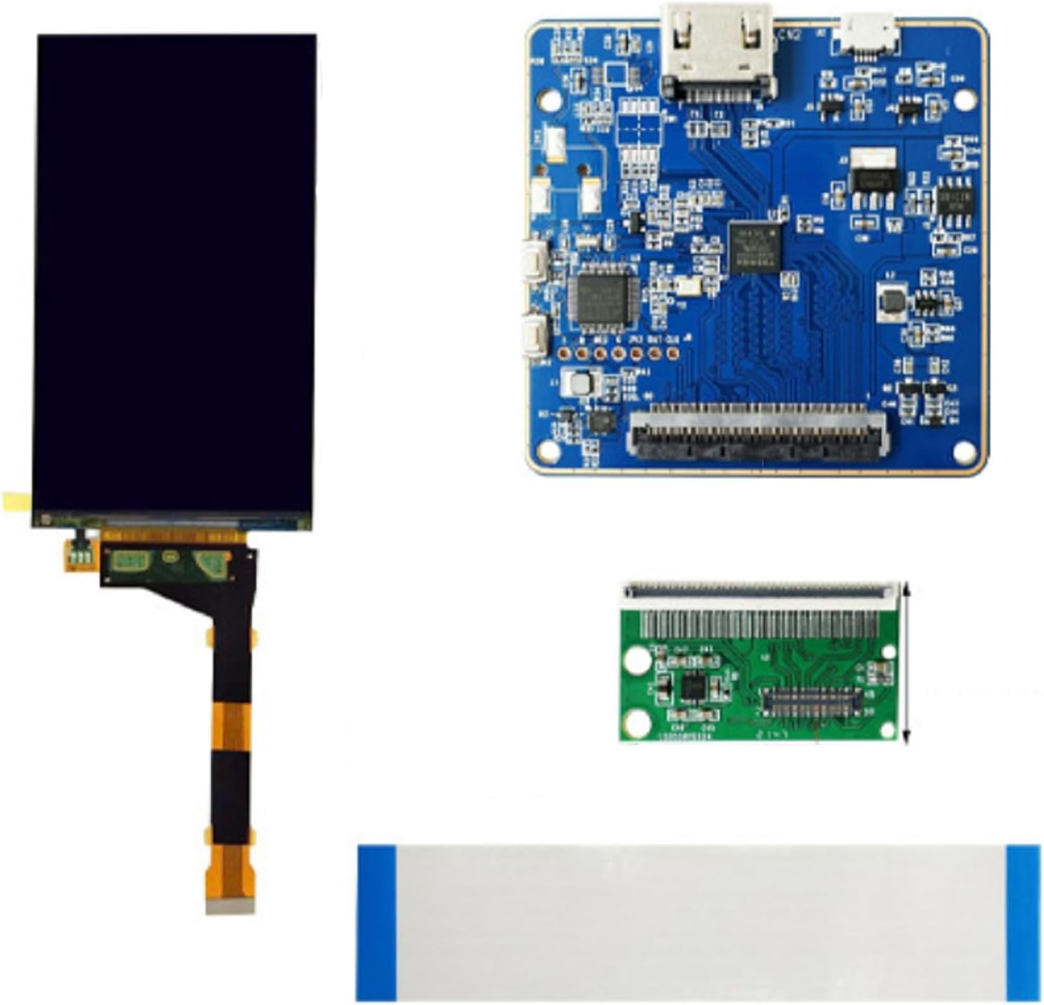 2023 DIY Repiting LCD Display Screen HDMI Driver Board Replacement 5.5" LS055R1SX04 1440X2560/2K for Smart Watch,Video Games,3D Printer