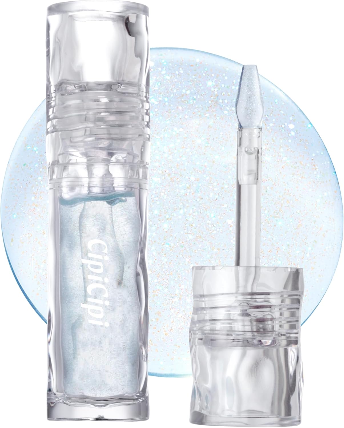 CipiCipi Glass Plumper, Lip Gloss, Plumper, 02, Blue Hydration, 0.1 oz (3.4 g), Non-stick, Lip Plump, Pearl Blend