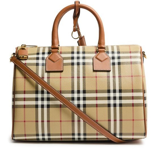 BURBERRY Check bowling bag - Image 1