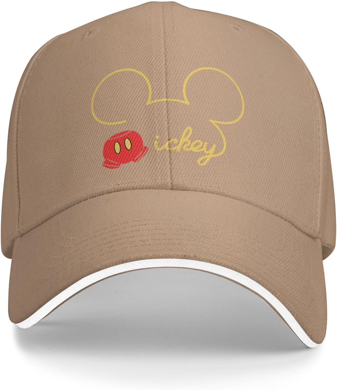 ZOOKISS Mickey Mouse Men's Hat, Quick-Drying Cap, Adjustable, Lightweight, Breathable, Sunshade, Outdoor Cap, Baseball Cap, UV Protection, Spring, Summer, Autumn, Winter, Popular, Unisex, Anime Goods,