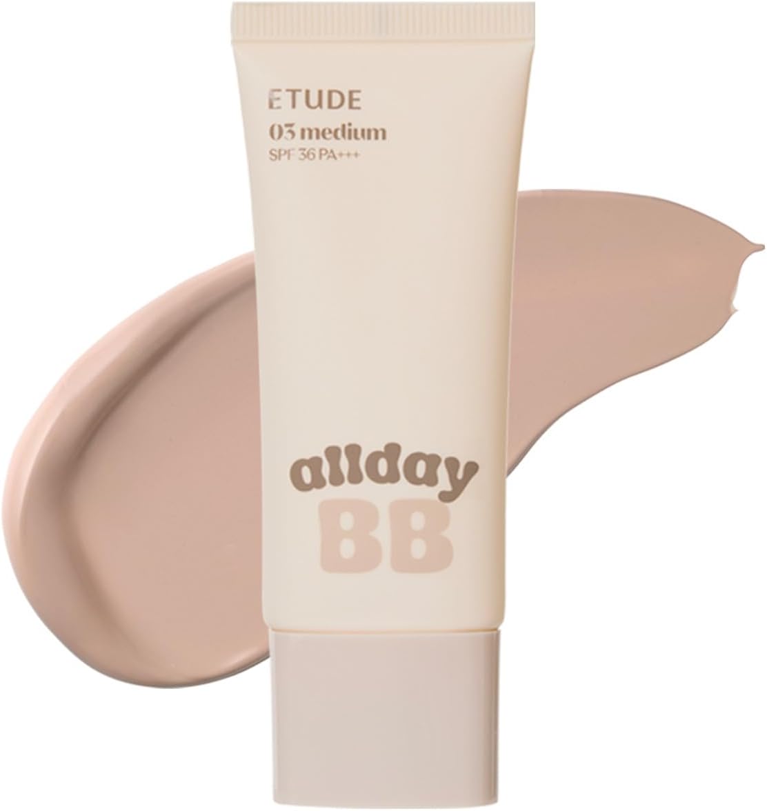 ETUDE (Etude Official) All Day Glass Skin BB Cream 1.2 fl oz (35 ml) SPF36 PA+++ Semi Glossy Skin Tone Up PDRN Panthenol Transparency Lightweight Comfortable Deer Ceramide Glossy Texture (Medium Beige