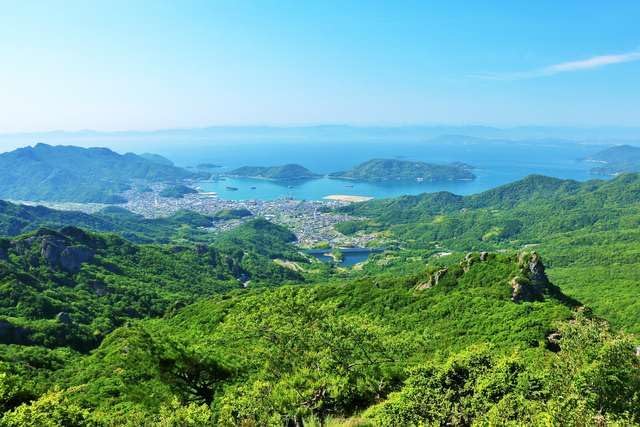 [Japanese Landscape Postcard] Seto Inai Sea and Islands from Kagawa Prefecture Shodoshima, Kagawa Prefecture, Postcard, Souvenir, Photography, YOSHIO IWASAWA