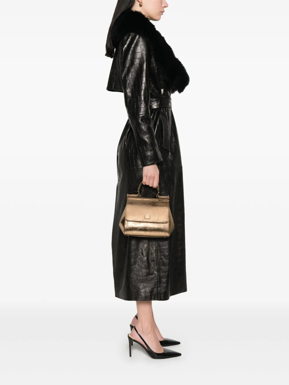 Dolce  Gabbana ドルチェ＆ガッバーナミディアムシチリアハンドバッグ - Image 1