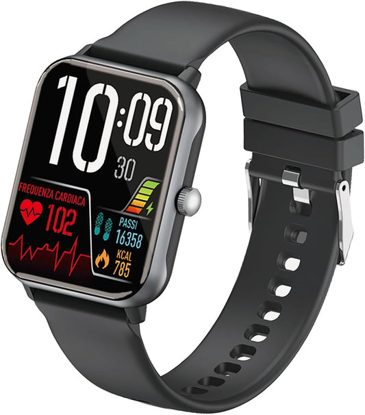 Genuine Docomo Smart Watch 01 Black | Health Management Sleep Management Long Battery Bluetooth Waterproof