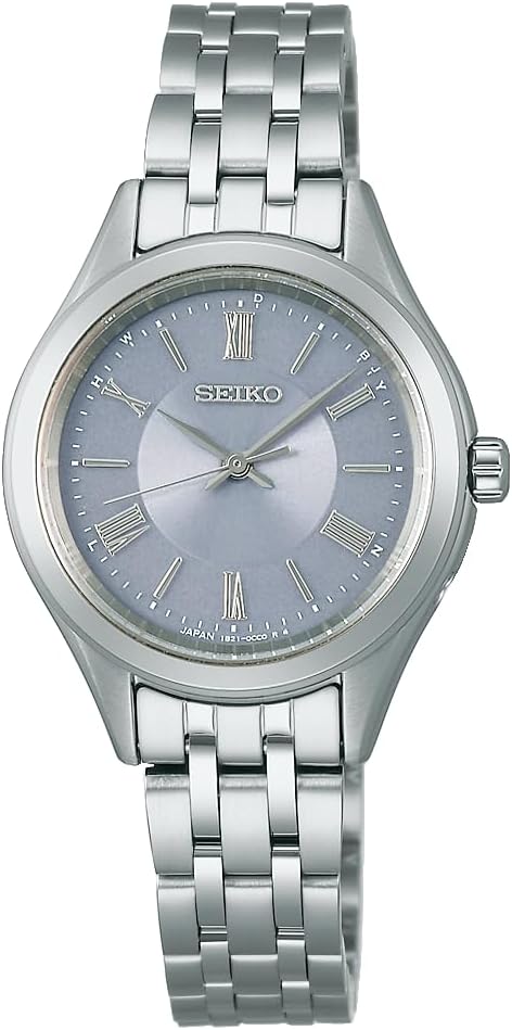 Seiko Selection S-Series Wristwatch, Solar Radio, Pair, Dial: Blue Gray, Bracelet Type