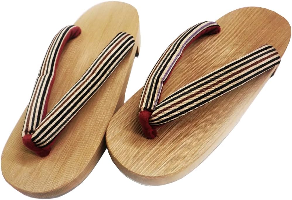 300 Years of Tradition Connected by Craftsmen Kiso Geta, Women's, Striped Pattern, Traditional Crafts, Made in Japan