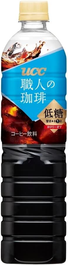 UCC Artisan Coffee Low Sugar PET 30.4 fl oz (900 ml) x 12 Bottles x 2 Cases: Total of 24 Bottles