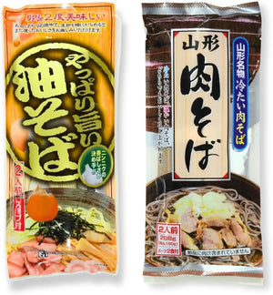ご当地 山形名物 油そば 肉そば 2種セット 山形県 ご当地 蕎麦 グルメ 食べ比べ 乾麺 即席麺 インスタント