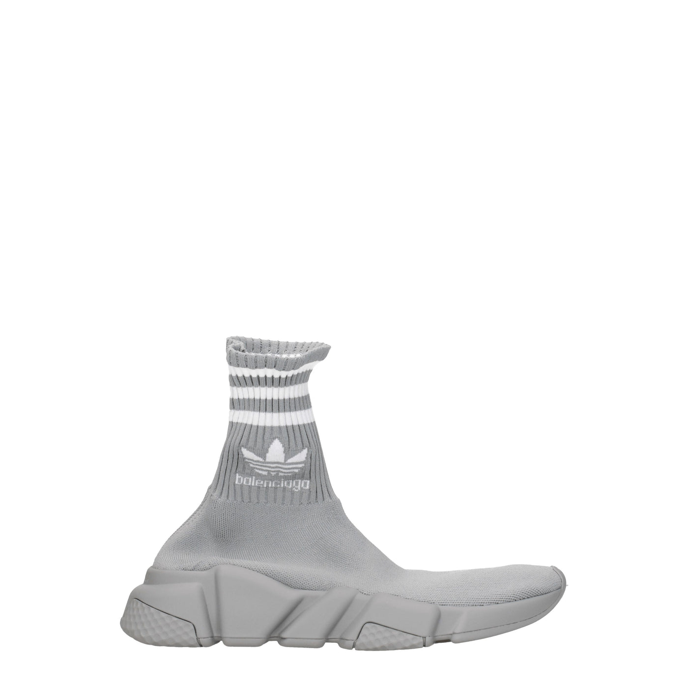 Balenciaga バレンシアガスニーカーアディダススピードレディースファブリックグレー/ホワイト - Image 1