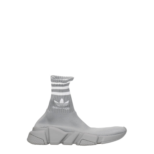 Balenciaga バレンシアガスニーカーアディダススピードレディースファブリックグレー/ホワイト - Image 1